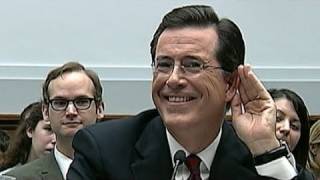 Colbert Humors Annoys Congressmen [upl. by Nimesay444]