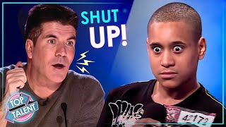 🤬 OUTCH When Contestants TRASH TALK Simon Cowell [upl. by Thevenot]