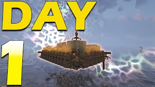 We Claimed A Unraidable Hidden Ocean Base Location Day 1  Ark PvP [upl. by Ahsael848]