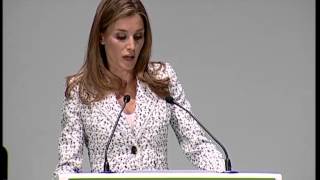 Discurso S A R Presidenta de Honor de la aecc [upl. by Rramal]