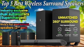 Top 5 Best Wireless Surround Speakers in 2024  4 Rear Surround Effects Speakers [upl. by Sammons549]