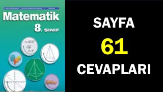 8Sınıf Matematik Ders Kitabı Sayfa 61 Cevaplar Çözümler [upl. by Sudderth]