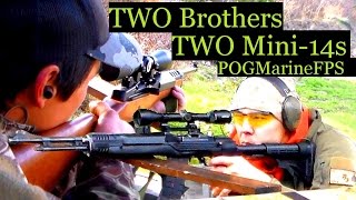 Two Brothers Two Mini 14s  Modern Gen Mini 14  Older Gen Live Fire Local Shooting Range [upl. by Docile466]