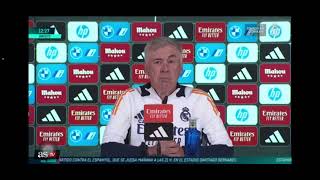 Rueda de prensa de Carlo Ancelotti antes del partido contra el Barcelona español🇪🇸 [upl. by Aicelef78]