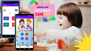 kids math game example in android studio\simple math app with android studio SolutionCodeAndroid [upl. by Celinka]