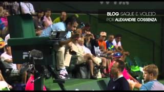 Fognini gets mad at chair umpire  Indian Wells 2014 [upl. by Longfellow]