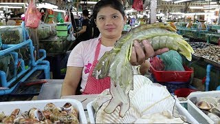 Phuket Seafood The Freshest Seafood in Patong Banzaan Food Market Phuket Thailand [upl. by Courtney]