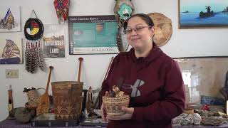 Indigenous Baskets with Anthropologist Natalie DanaLolar at Passamaquoddy Cultural Heritage Museum [upl. by Wollis]