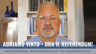 ABBIAMO VINTO  ORA IL REFERENDUM [upl. by Eetsim]