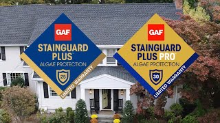 GAF Advanced Algae Protection Limited Warranties  StainGuard Plus and StainGuard Plus PRO [upl. by Nnylirak]