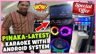 BODEGA PRICE NEW ARRIVAL BLUETOOTH SPEAKERS AT KARAOKE WITH ANDROID SYSTEM WIFI READY NA  PART 6 [upl. by Maziar]