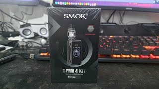 SMOK GPRIV 4 Kit 230W Mod Vape With 65ml TFV18 Mini Tank Vaporizer Grey Unboxing [upl. by Violet174]