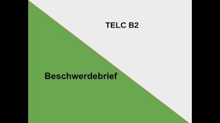 Beschwerdebrief Telc B2 [upl. by Cuyler]