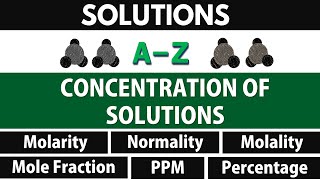 Concentration of Solutions A to Z  Class 12th Chemistry [upl. by Warrin19]