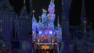 Disneyland Christmas Castle Light Decoration christmas disneyland [upl. by Tichon517]