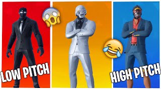 All Henchman VoicesVoicelines in HIGH PITCH and LOW PITCH  Fortnite Henchman Sounds [upl. by Nylecsoj76]