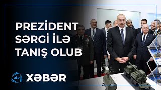 Prezident İlham Əliyev “ADEX2024” və “Securex Caspian” sərgiləri ilə tanış olub [upl. by Cirala169]