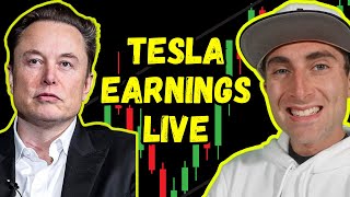 🔴TESLA EARNINGS CALL LIVE TRADING  TSLA SPY QQQ [upl. by Emmi]