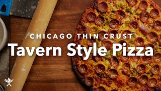 Chicago Thin Crust Tavern Style Pizza [upl. by Wollis]