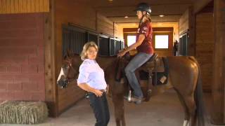 Basic Western Horseback riding position Seat and Legs with Kathy Slack [upl. by Gayler]