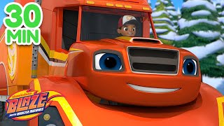 Big Rig Blaze Monster Machine Rescues  30 Minute Compilation  Blaze and the Monster Machines [upl. by Cad801]