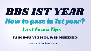 How to pass in BBS 1st year last trick🤔 Follow the guidelines for 💯 Resultsaccount statistics [upl. by Anirehtak]