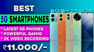 Top 5 Best 5G Smartphone Under 11000 in 2024  120hz Display Smooth Gaming Best 5g Phone under 10K [upl. by Aienahs]