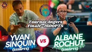 Tournoi Angers 2024 Finale Tableau 1600 VS Albane ROCHUT 1562pts [upl. by Kaycee]