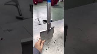 Steel shovel handle buckle coldwelding process [upl. by Rory110]