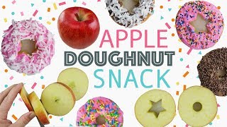 DIY Apple Doughnuts  Easy After School Snack For Kids  Healthy Cute Recipes [upl. by Amalbena]