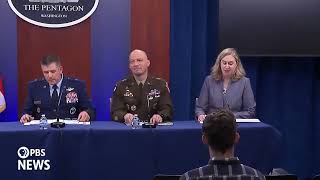 WATCH US military leaders hold briefing on recruitment goals and challenges for 2025 [upl. by Booma]