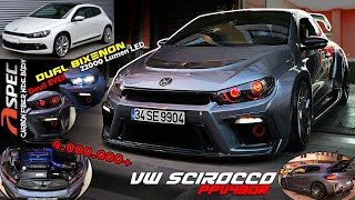 VW Scirocco  Wide Body Kit  Çift Mercekli Farlar \\ Devil Eyes  Modifiye [upl. by Assilram]