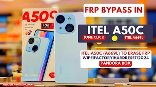 FRP BYPASSREMOVE IN ITEL A50CITEL A669L WIPEHARDRESET PINPATTERNPASSWORD UNLOCK2024 [upl. by Anilec]