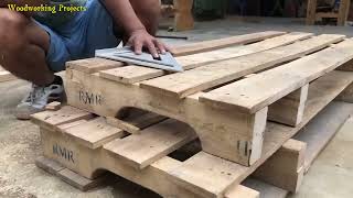 8 Amazingly Perfect Pallet Wood Recycling Projects  Cheap Furniture Design From Wooden Pallets [upl. by Llerehc178]