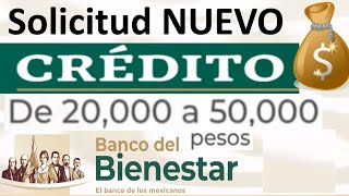 Como Solicitar el CREDITO del BANCO del BIENESTAR de 20 mil a 50 mil pesos💰 Paso a Paso TUTORIAL [upl. by Elbertine298]