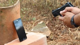 PISTOLA TAURUS 380 vs REVOLVER TAURUS 38 vs ZENFONE 2 [upl. by Eniala]