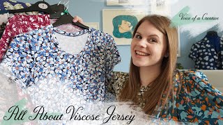 All About Viscose Jersey Fabrics Patterns My Makes and Sewing Tips [upl. by Lorenzana]