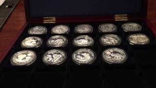 Complete set of Somalia 1 oz silver coins including 2017 [upl. by Ponzo]