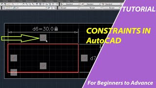 CONSTRAINTS in AutoCAD  TUTORIAL  DAE  Architecture Engineering [upl. by Eelyrehc635]