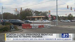 Clinton Closes Sprindridge Frontage Road Due to traffic Hazards [upl. by Cresida]