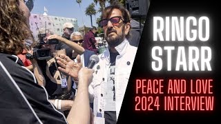 Ringo Starr Interview On Making Music at Age 84  Peace amp Love 2024 [upl. by Noswad883]