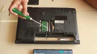 How to UpgradeInstall RAM in Acer Aspire 4736z Laptop in just 2 minutes [upl. by Llennhoj]