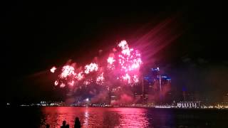 2014 WindsorDetroit Ford Fireworks Display [upl. by Pelmas]