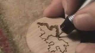 Wood Carving  Power Carving Engraving Demonstration [upl. by Bellina]