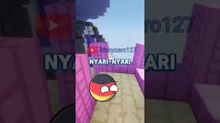 Resiko indo gak pakai peci 😱countryballs germany empire Chase polandball shorts [upl. by Eybbob]