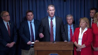 Senate GOP Leader Curran Press Conference  Budget Preview Discussion [upl. by Ranger]