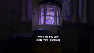 When you buy your Christmas lights from Poundland christmas budgetshopping christmaslights [upl. by Ajnos]