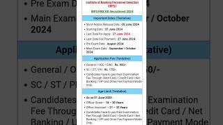 IBPS RRB Notification 2024  IBPS RRB PO Notification 2024  IBPS RRB Vacancy 2024  IBPS RRB [upl. by Burd]