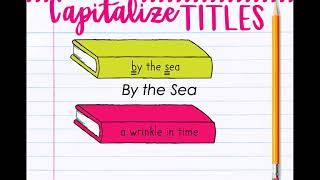 Capitalizing Titles Mini Lesson [upl. by Kathryn]