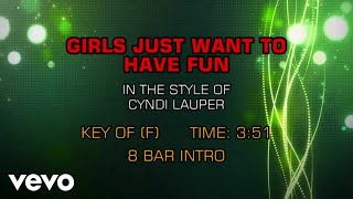 Cyndi Lauper  Girls Just Wanna Have Fun Karaoke [upl. by Undine]